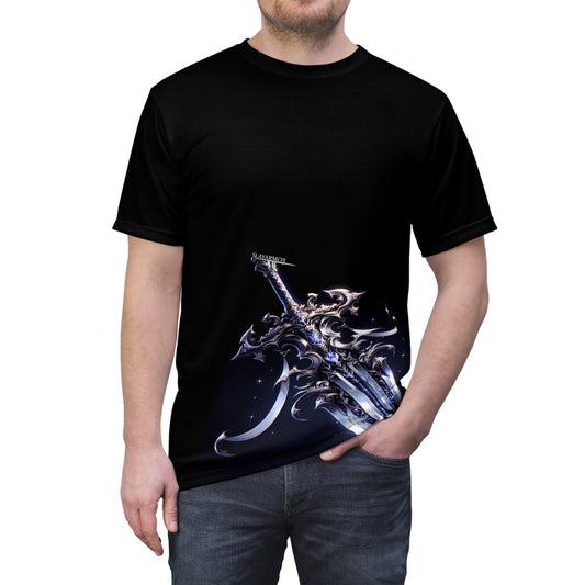 First Edition SlayArmor T-Shirt, Warrior Clothing, Fantasy Broadsword Design.