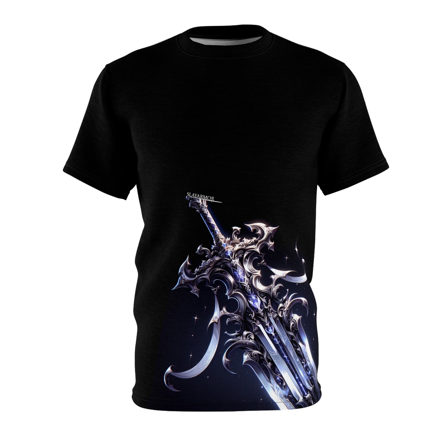 First Edition SlayArmor T-Shirt, Warrior Clothing, Fantasy Broadsword Design.